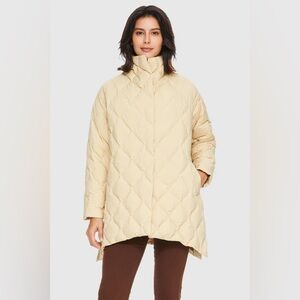Orolay Oversized Quilted Lightweight Down Puffer Jacket size M